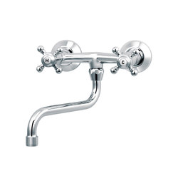 1920-1921 | Wall-mounted kitchen mixer, spout under | Kitchen products | rvb