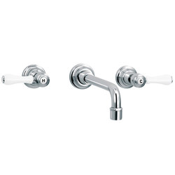 1935 Limoges | 3-hole wall-mounted sink mixer | Wash basin taps | rvb