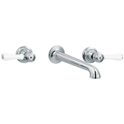 1935 | 3-hole wall-mounted sink mixer, Cotton spout | Wash basin taps | rvb