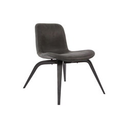 Goose Lounge Chair, Black / Vintage Leather Anthracite 21003
