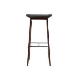 NY11 Bar Chair, Dark Stained: High 75 cm | without armrests | NORR11