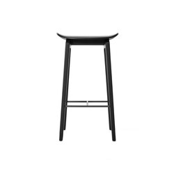 NY11 Bar Chair, Black: Low 65 cm | without armrests | NORR11