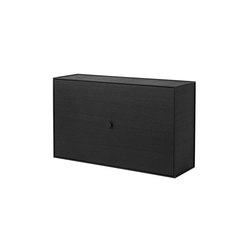 Frame Shoe Cabinet, Black Stained Ash | Cabinets | by Lassen