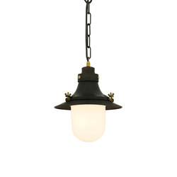 7125 Ship's Small Decklight, Weathered Copper, Opal Glass | Suspended lights | Original BTC