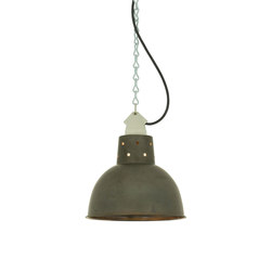 Spun Reflector with Suspension Lamp holder Weathered Copper | Suspended lights | Original BTC