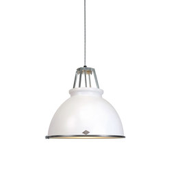 Titan Size 3 Pendant Light, White with Etched Glass | Suspended lights | Original BTC