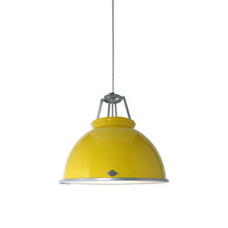 Titan Size 3 Pendant, Yellow with Etched Glass | Lampade sospensione | Original BTC