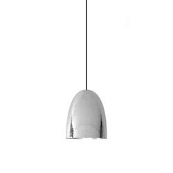 Stanley Large Pendant Light, Hammered Nickel Plated