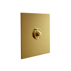 Unlacquered brass button dimmer | Switches | Forbes & Lomax
