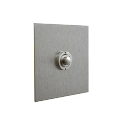 Stainless Steel button dimmer | interuttori pulsante | Forbes & Lomax