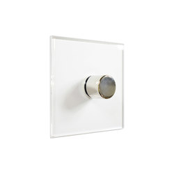 Invisible Lightswitch® with Nickel Silver rotary dimmer | Switches | Forbes & Lomax