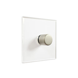Invisible Lightswitch® with Satin Nickel rotary dimmer | Switches | Forbes & Lomax