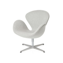 Swan™ | Lounge chair | 3320 | Textile upholstred | Polished aluminum base | Armchairs | Fritz Hansen