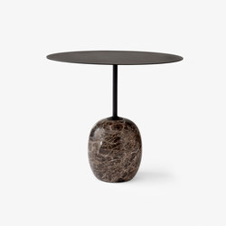 Lato LN9 Warm black & Emparador marble | Coffee tables | &TRADITION