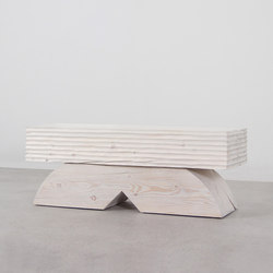 Mateo Carved Bench Table | Tabletop rectangular | Pfeifer Studio