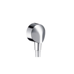 hansgrohe Fixfit E wall outlet with non-return valve with metal connection angle | Bathroom taps accessories | Hansgrohe