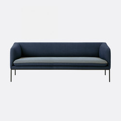 Turn Sofa 3 - Cotton - Blue/Light Grey | Sofas | ferm LIVING