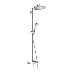 hansgrohe Croma Select 280 Air 1jet Showerpipe for bath tub | Shower controls | Hansgrohe