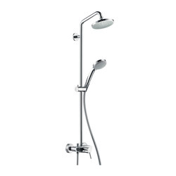 hansgrohe Croma 100 1jet Showerpipe with single lever mixer | Shower controls | Hansgrohe