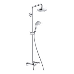 hansgrohe Croma Select S 180 2jet Showerpipe for bath tub | Shower controls | Hansgrohe