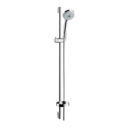 hansgrohe Croma 100 Multi hand shower EcoSmart 9 l/min/ Unica'C wall bar 0.90 m set | Shower controls | Hansgrohe