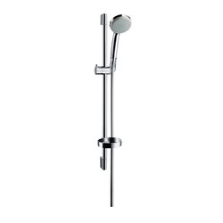 hansgrohe Croma 100 Mono hand shower/ Unica'C wall bar 0.65 m set | Shower controls | Hansgrohe