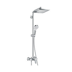 hansgrohe Crometta E 240 1jet Showerpipe with single lever mixer | Shower controls | Hansgrohe