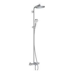 hansgrohe Crometta S 240 1jet Showerpipe for bath tub | Shower controls | Hansgrohe