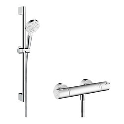 hansgrohe Ecostat 1001 CL Combi 0,65 m mit Crometta Vario Handbrause