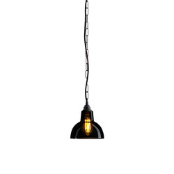 Glass York Pendant, Size 1, Anthracite and Weathered Brass | Suspended lights | Original BTC