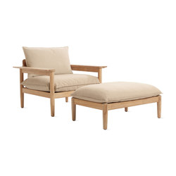 Terassi Lounge Chair & Ottoman | with footstool | Design Within Reach