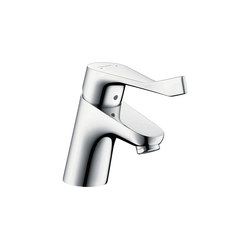 hansgrohe Focus Single lever basin mixer 70 with pop-up waste set and extra long handle | Wash basin taps | Hansgrohe