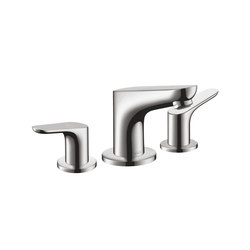hansgrohe Focus 3-hole basin mixer 100 with pop-up waste set |  | Hansgrohe