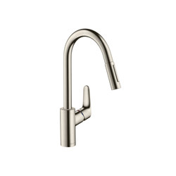hansgrohe Focus Single lever kitchen mixer 240 with pull-out spray | Kitchen taps | Hansgrohe