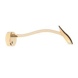Maestro Wall Light, gold plated with beige leather | Wall lights | Original BTC