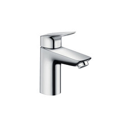 hansgrohe Logis Single lever basin mixer 100 with metal pop-up waste set | Wash basin taps | Hansgrohe