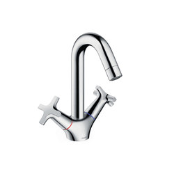hansgrohe Logis Classic 2-handle basin mixer LowPressure without waste set | Wash basin taps | Hansgrohe