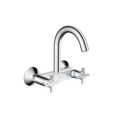 hansgrohe Logis Classic 2-handle kitchen mixer wall-mounted highspout | Kitchen taps | Hansgrohe