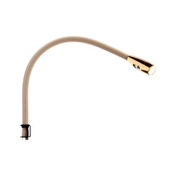 Jet Stream Surface Mount Light, gold plated with beige leather | Wall lights | Original BTC