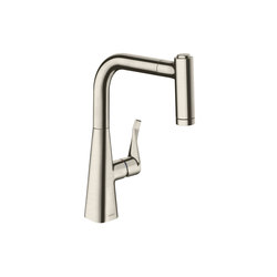 hansgrohe Metris Single lever kitchen mixer 220 with pull-out spray | Kitchen taps | Hansgrohe