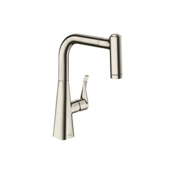 hansgrohe Metris Einhebel-Küchenmischer 220 mit Ausziehbrause | Küchenarmaturen | Hansgrohe