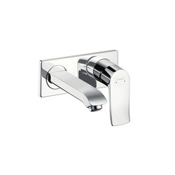 hansgrohe Metris Einhebel-Waschtischmischer LowFlow 3,5 l/min Unterputz mit Auslauf 165 mm für Wandmontage | Waschtischarmaturen | Hansgrohe