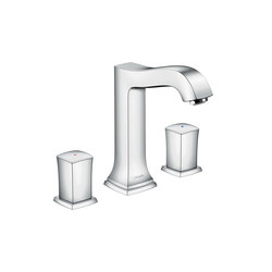 hansgrohe Metropol Classic 3-hole basin mixer 160 with zero handle, with pop-up waste set | Wash basin taps | Hansgrohe