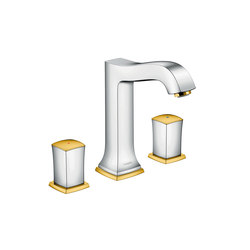 hansgrohe Metropol Classic 3-hole basin mixer 160 with zero handle, with pop-up waste set | Wash basin taps | Hansgrohe