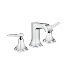 hansgrohe Metropol Classic 3-hole basin mixer 110 with lever handle, with pop-up waste set |  | Hansgrohe