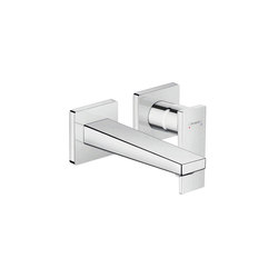 hansgrohe Metropol Single lever basin mixer with lever handle for concealed installation with spout 165 mm wall-mounted | Wash basin taps | Hansgrohe