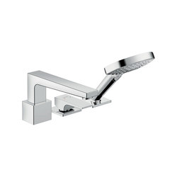hansgrohe Metropol 3-hole rim mounted single lever bath mixer with lever handle | Bath taps | Hansgrohe