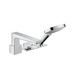 hansgrohe Metropol 3-hole rim mounted single lever bath mixer with loop handle | Bath taps | Hansgrohe