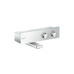 hansgrohe ShowerTablet 350 thermostatic bath mixer for exposed installation | Bath taps | Hansgrohe