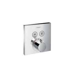 hansgrohe ShowerSelect Thermostatic mixer for concealed installation for 2 functions | Shower controls | Hansgrohe